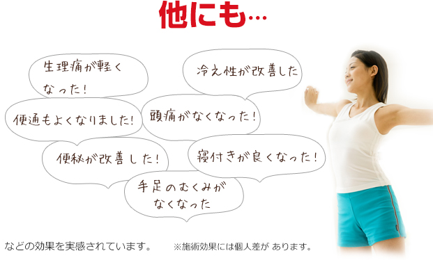 他にも当院の施術によって改善された症例はいくつもあります